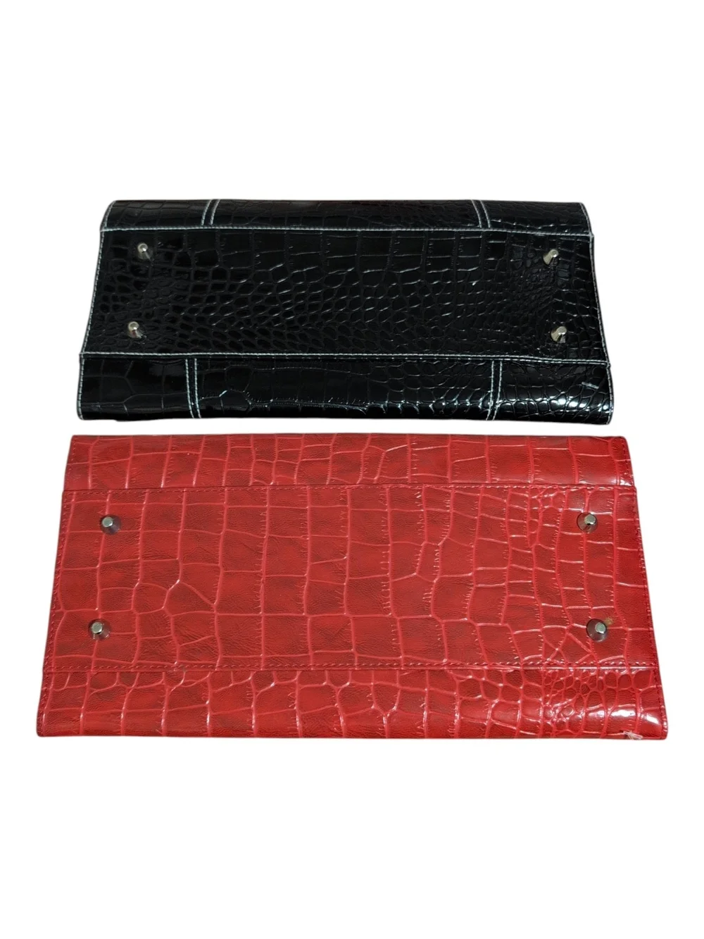 Miche Red and Black Croc-Embossed Cases